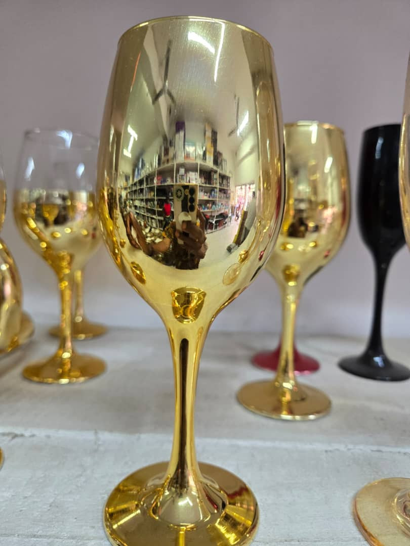 Stemmed Wine Glasses.